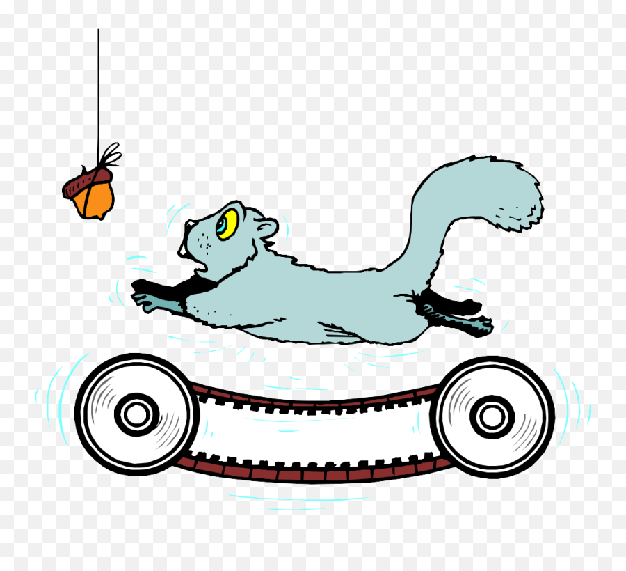 Transparent Focus Clip Art - Squirrel Running On A Treadmill Emoji,Focus Clipart
