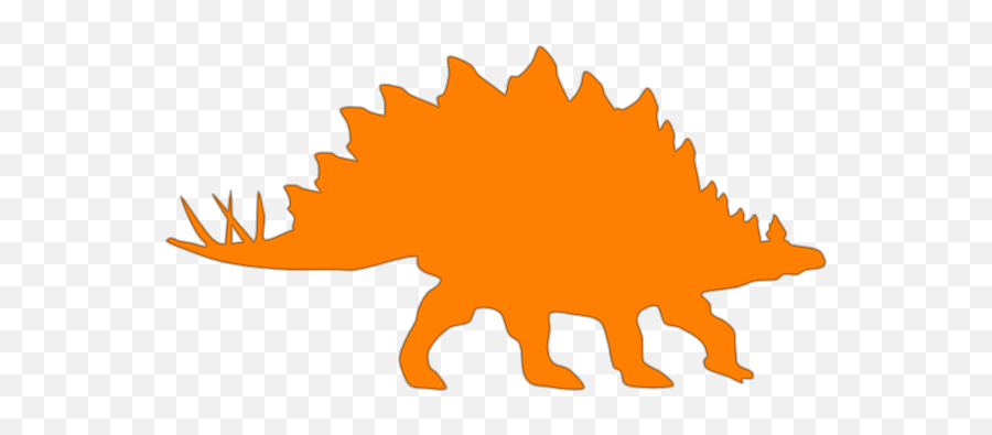 Dinosaur Clipart Stegosaurus - Color Dinosaur Clipart Silhouette Emoji,Dinosaur Clipart