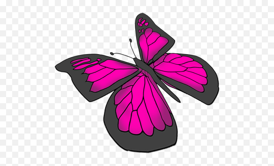 Yellow Butterfly - Drawing Butterflies Png Download Emoji,Yellow Butterfly Png