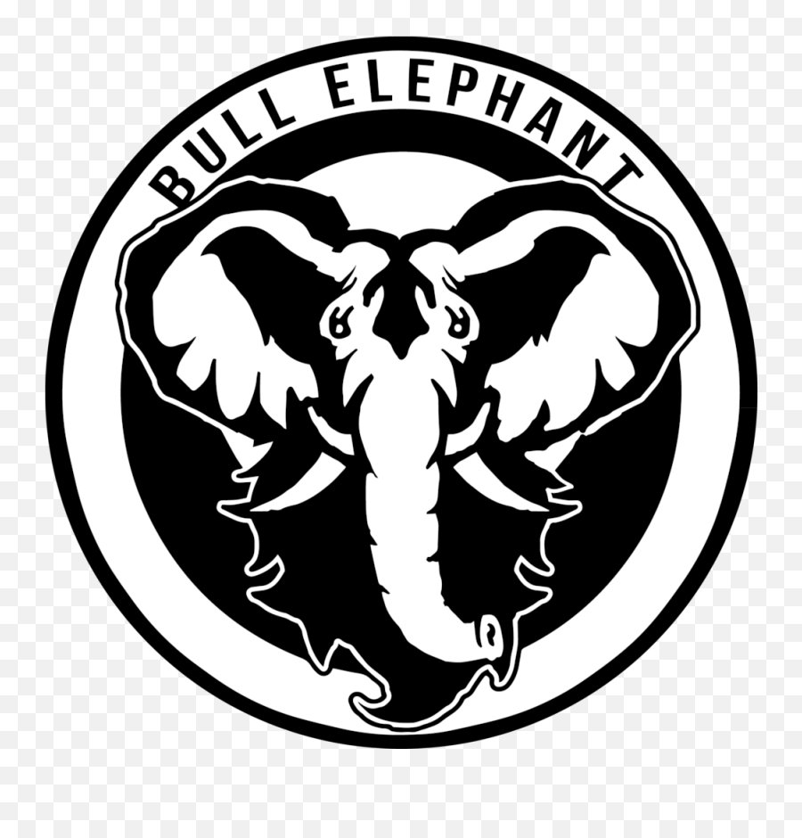 Bull Elephant Logo Shirt U2014 Bull Elephant Beard Emoji,Elephant Logo