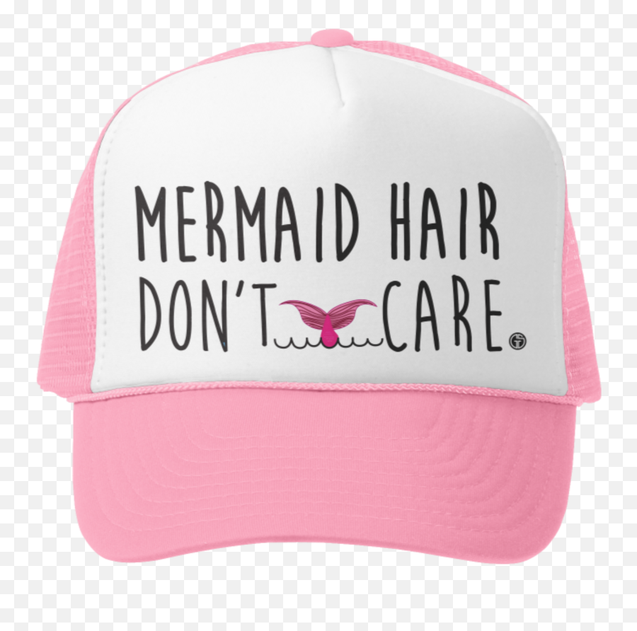 Mermaid Hair Donu0027t Care Hat Baby Toddler Girl - Mini 618m Pink Mermaid Hats Emoji,Pink Facetime Logo
