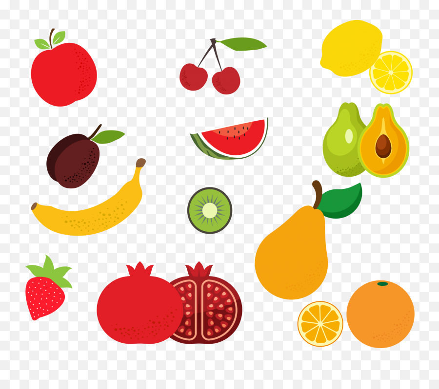 Fruit Clipart Illustration Set Free Stock Photo - Public Emoji,Pictures Clipart