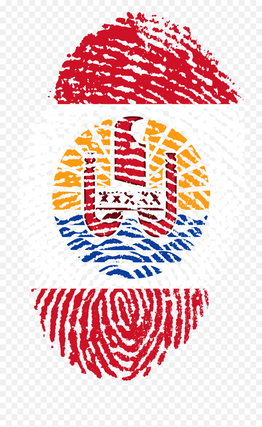 Download French Polynesia Flag Fingerprint 662419 - Bandeira Emoji,Bandeira Brasil Png