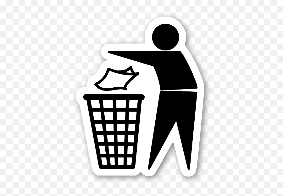 International Symbol For Throwing Rubbish - Stickerapp Emoji,Throwing Clipart