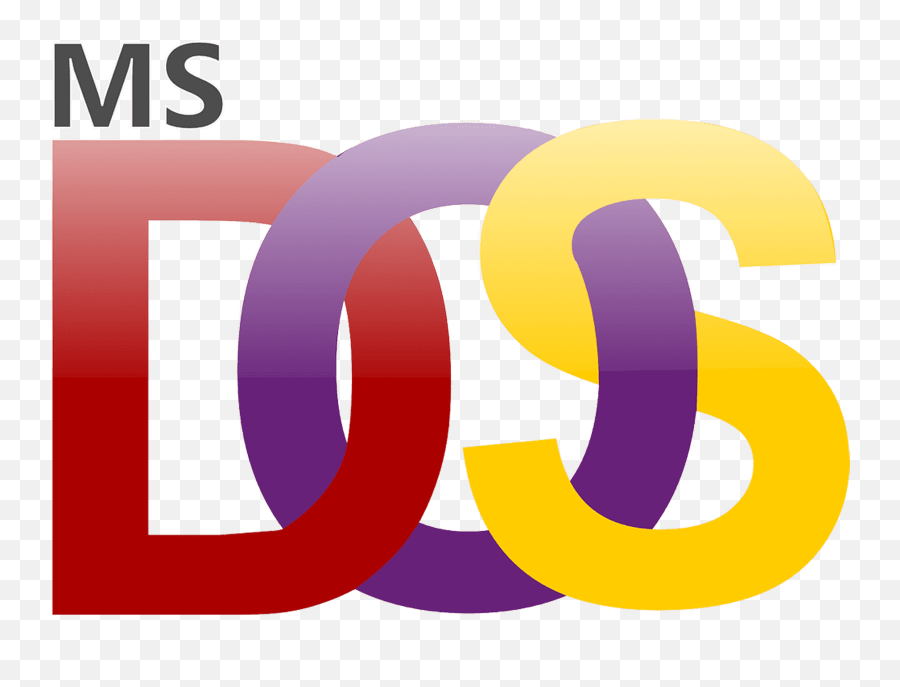 Microsoft Dos Drawing - Ms Dos Operating System Logo Emoji,Microsoft Logo