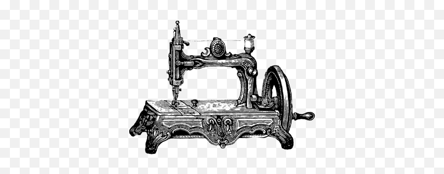 Antique Sewing Machines - Vintage Sewing Machine Transparent Emoji,Sewing Machine Clipart