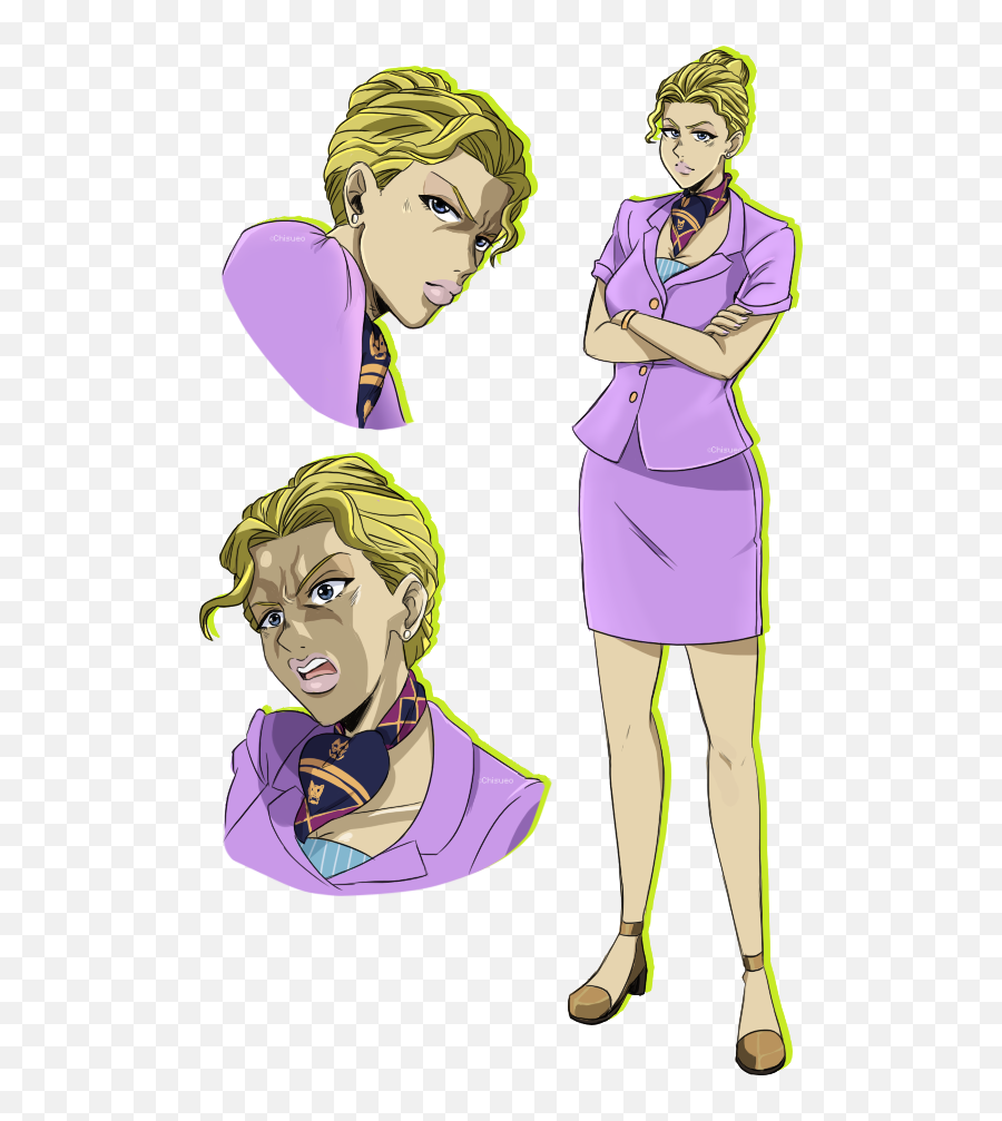 Genderbent Yoshikage Kira Is A Real - Yoshikage Kira Genderbend Emoji,Killer Queen Png