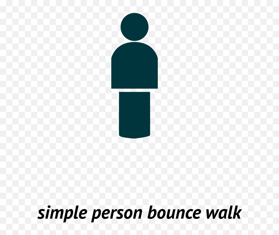 Person Bounce Walk Animations - Dot Emoji,Person Walking Png