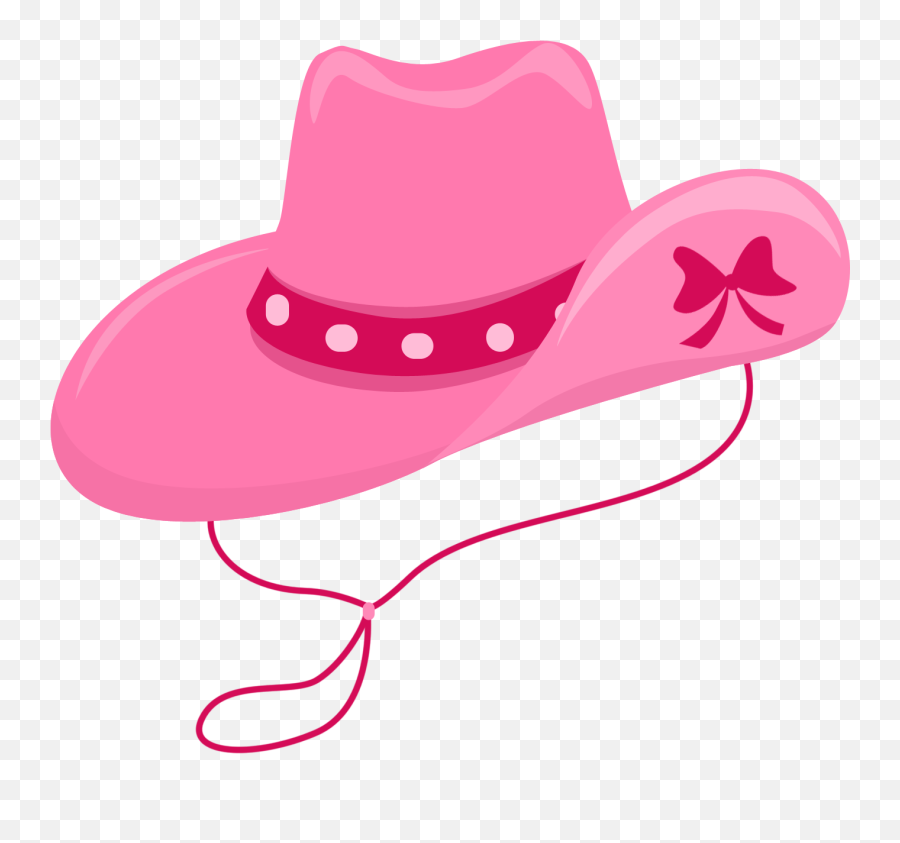 Pink Cowboy Hat Clipart Transparent Png - Cowgirl Hat Clipart Emoji,Cowboy Hat Clipart