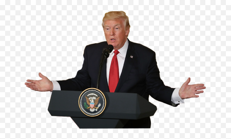 Download Hd President Trump Png - Donald Trump Speaking Png Emoji,Trump Png