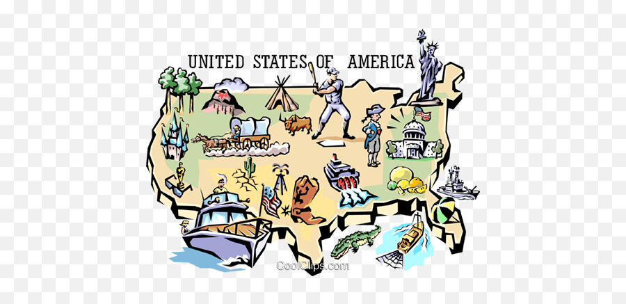United States Map Royalty Free Vector - For Adult Emoji,United States Map Clipart