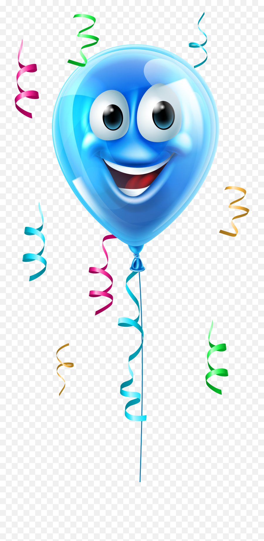 Balloon Emoji Png - Clipart Balloon With Face,Birthday Emoji Png