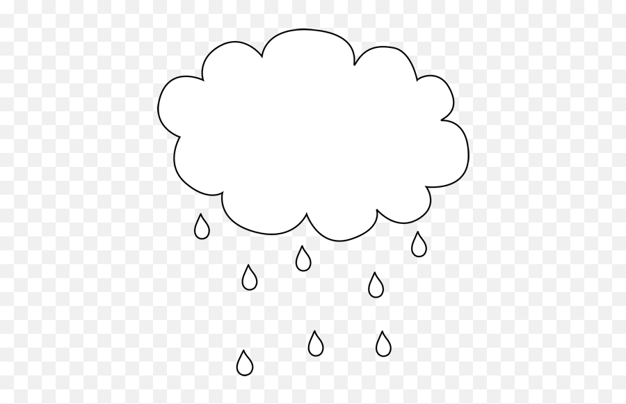 Library Of Rain Cloud Clip Black And - Rain Cloud Clipart Black And White Emoji,Cloud Clipart
