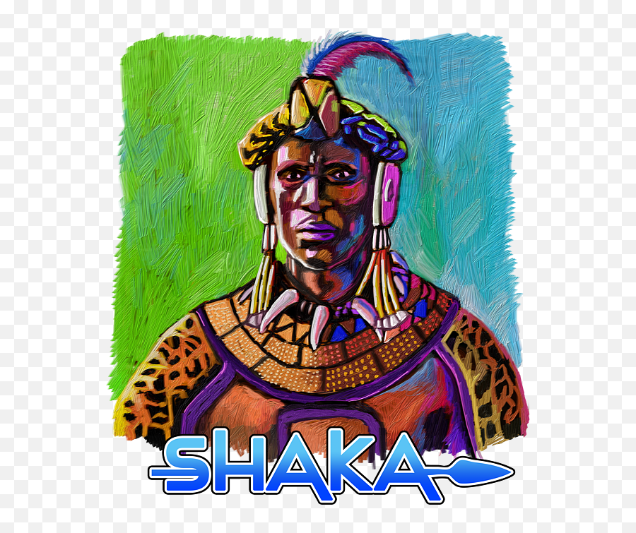 Shaka Zulu T - Shirt For Sale By Anthony Mwangi Emoji,Shaka Png