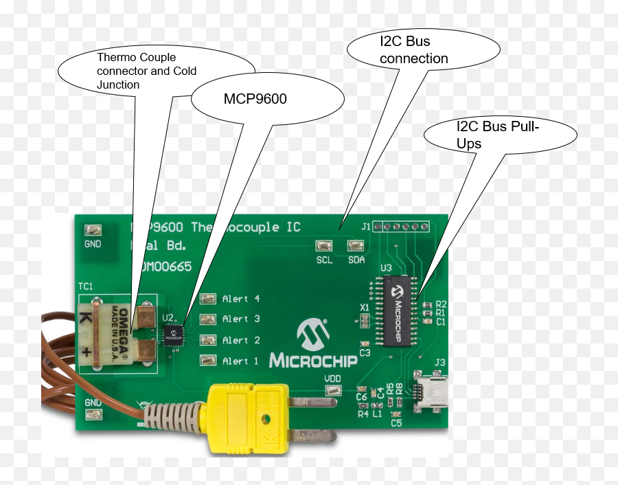 Download Mcp9600 Demo Adm00665 - Microchip Full Size Png Emoji,Microchip Png