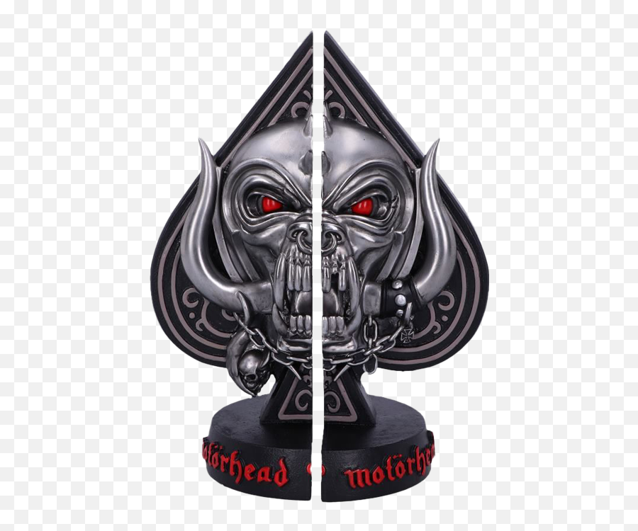 Motorhead Ace Of Spades Bookends By Nemesis Now Emoji,Ace Of Spades Transparent