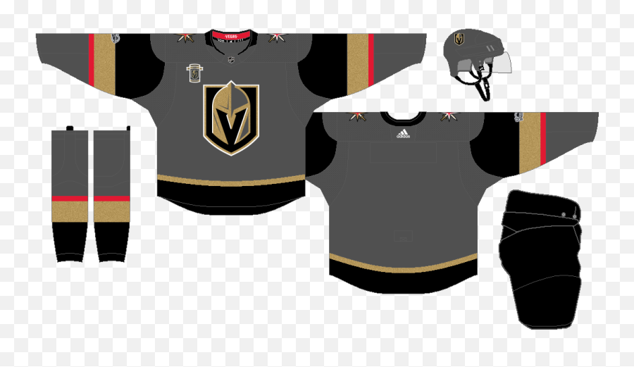 Vegas Golden Knights - The Nhl Uniform Matchup Database Emoji,Vegas Knights Logo