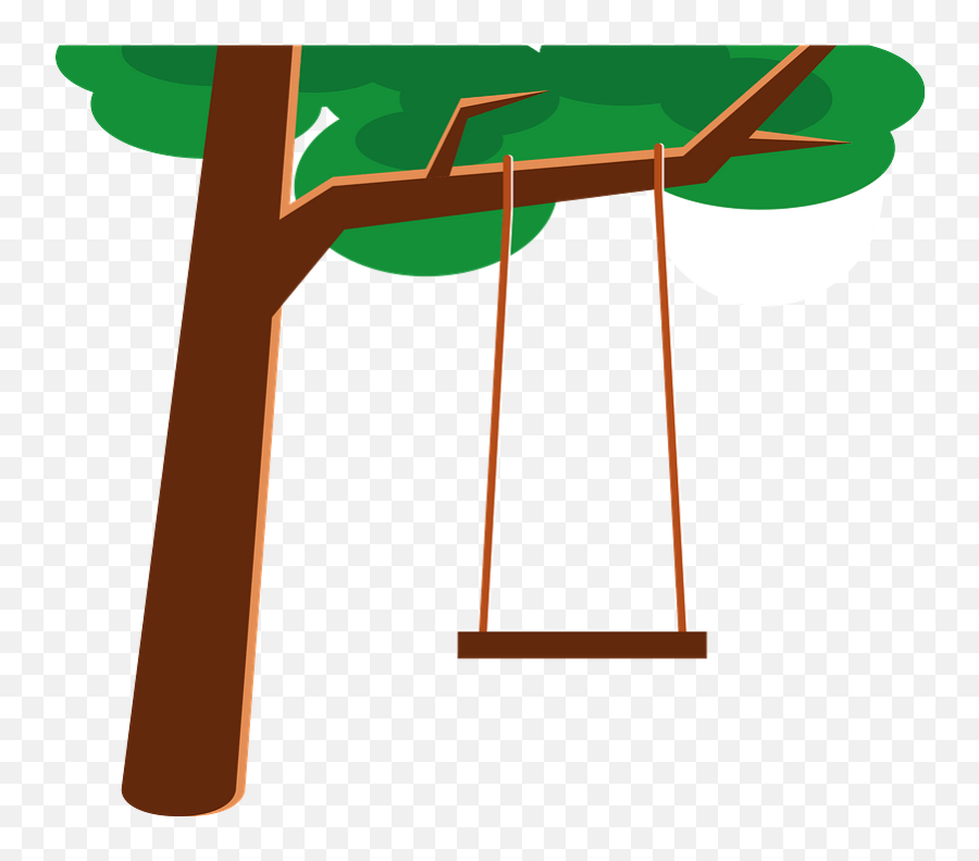 Tree Swing Clipart - Transparent Tree With Swing Clipart Emoji,Swing Clipart