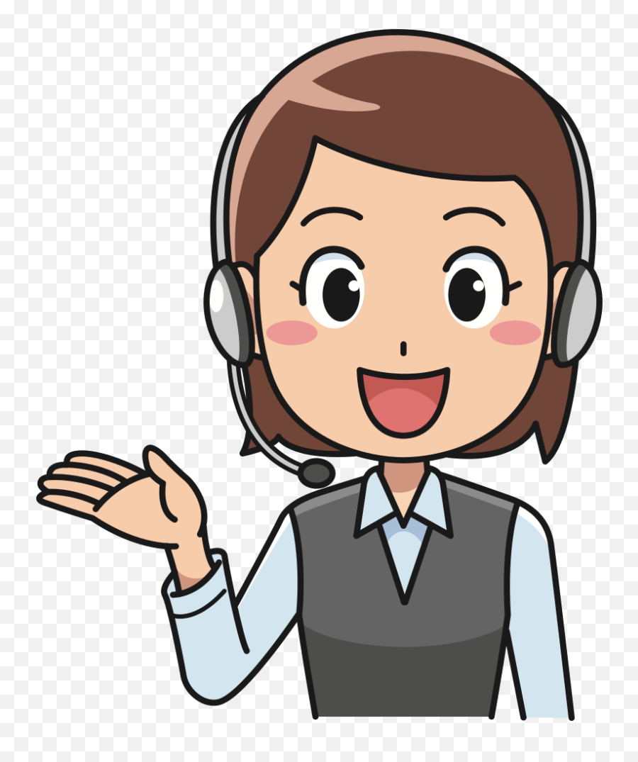 Clipart Woman Call Center Transparent - Female Workers Clip Art Emoji,Female Clipart