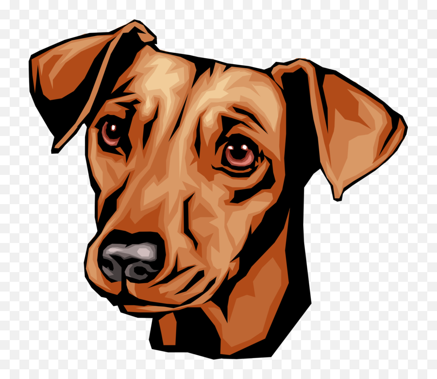 Dachshund Royalty Free Vector Clip Art - Dog Head Illustration Png Emoji,Dachshund Clipart