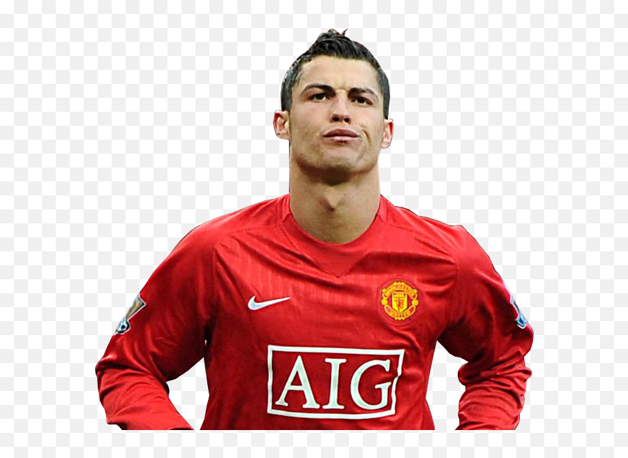 Download Cristiano Ronaldo Football F - Manchester United Shirt 2009 10 Emoji,Jersey Clipart