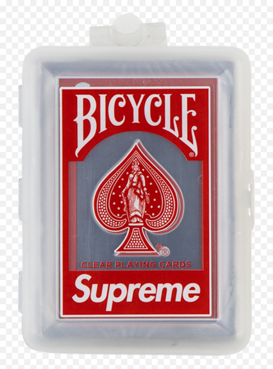 Supreme Bicycle Clear Playing Cards - Bicycle Cards Emoji,Supreme Transparent