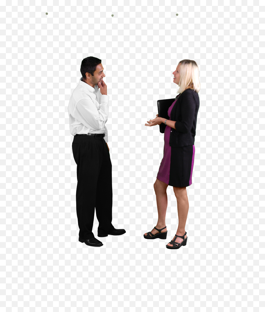 Download Business People Talking Png - Standing Talking People Png Emoji,Talking Png
