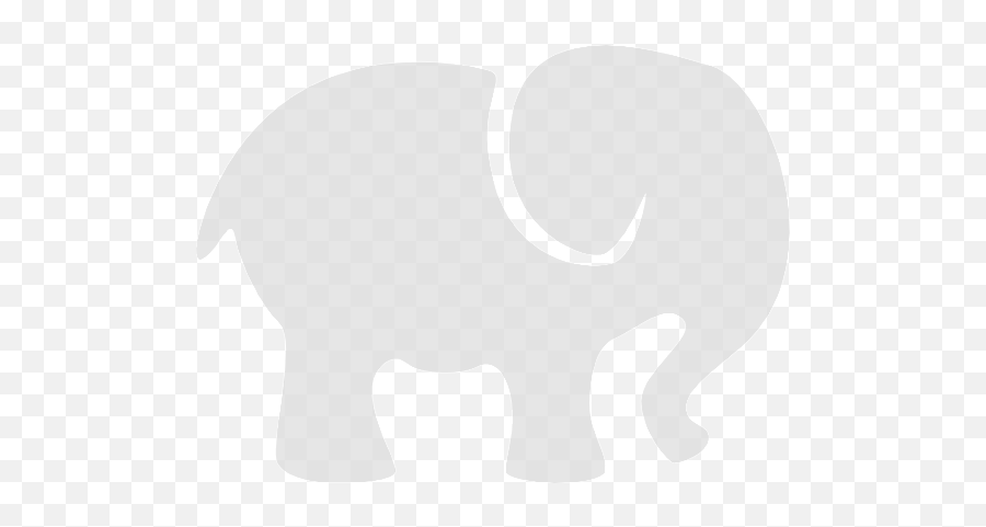 Download Hd Cute Elephant Silhouette - Silhouette Elephant Clipart Emoji,Elephant Silhouette Png