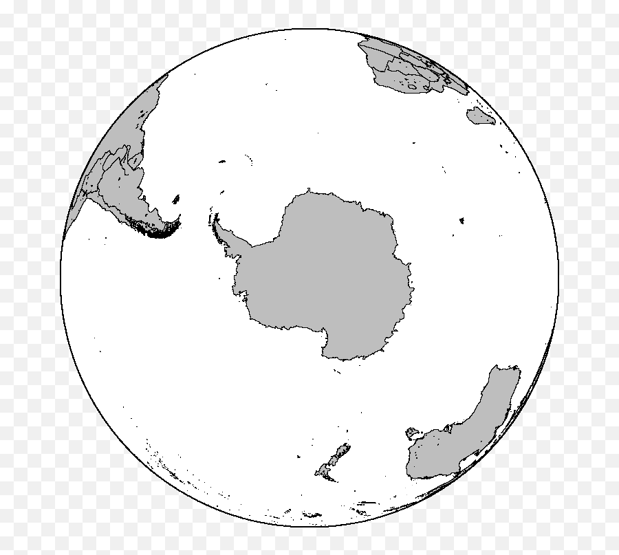 Blankmap - South Pole Map Vector Emoji,Pole Png