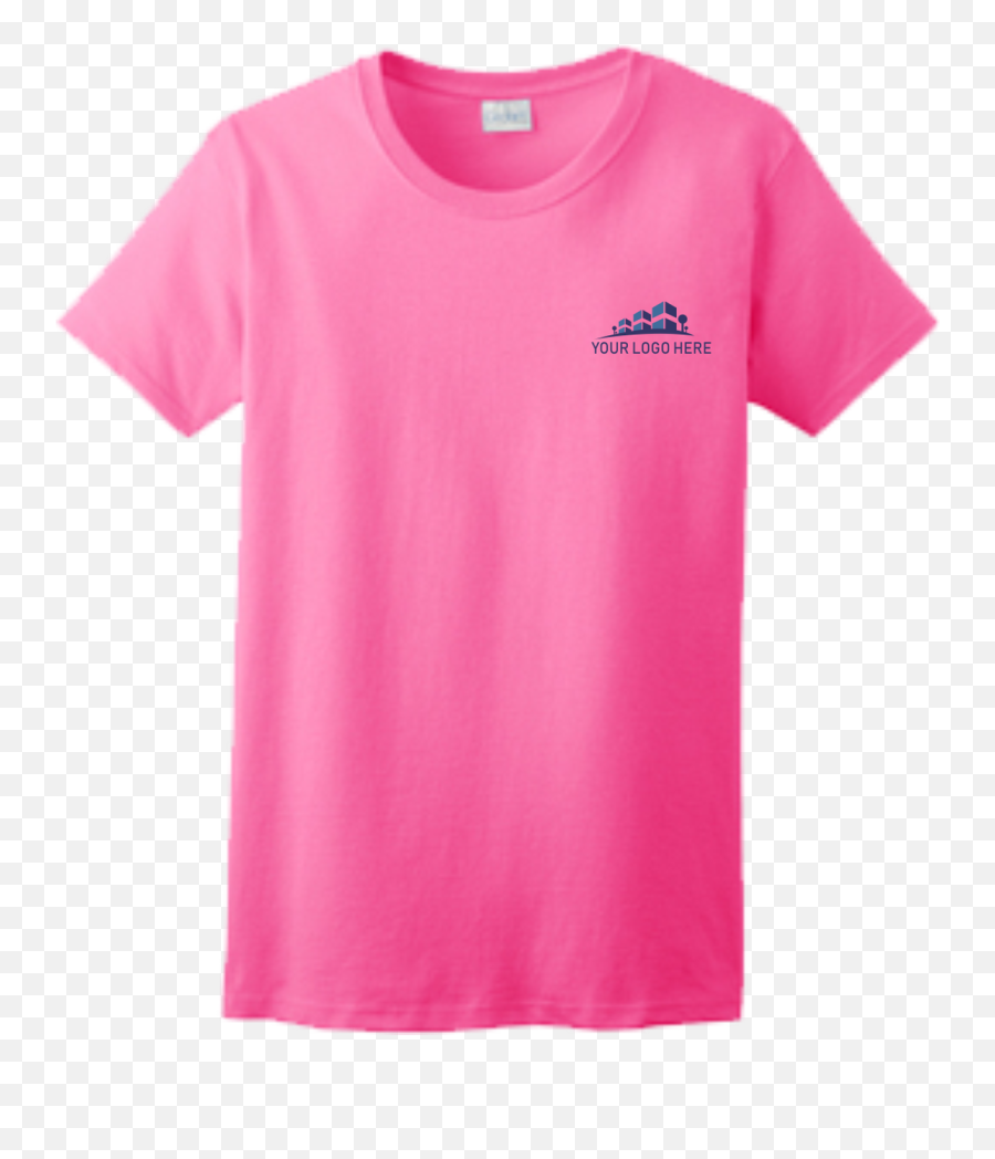 Ladies Tshirt With Custom Printing Emoji,Pink Ladies Logo