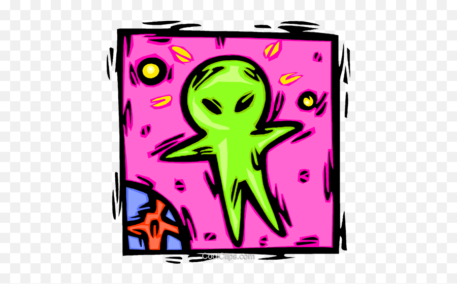 Abstract Alien Royalty Free Vector Clip Art Illustration Emoji,Abstract Clipart