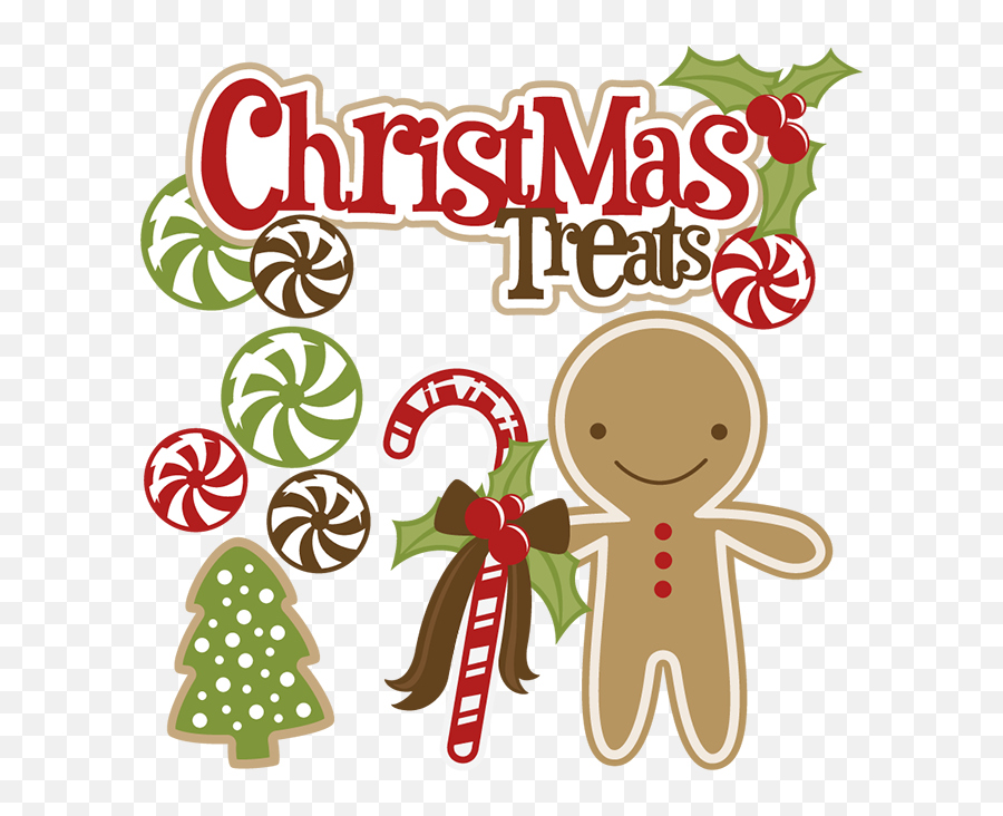 Christmas Treats Svg Cutting Files Gingerbread Man - Sweet Christmas Treats Clipart Emoji,Gingerbread Man Clipart