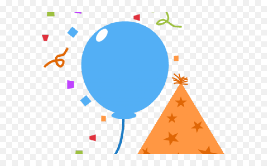 Download Birthday Hat Clipart Png Format - Balloon Png Image Confetti Birthday Balloons Cartoon Emoji,Birthday Hat Clipart