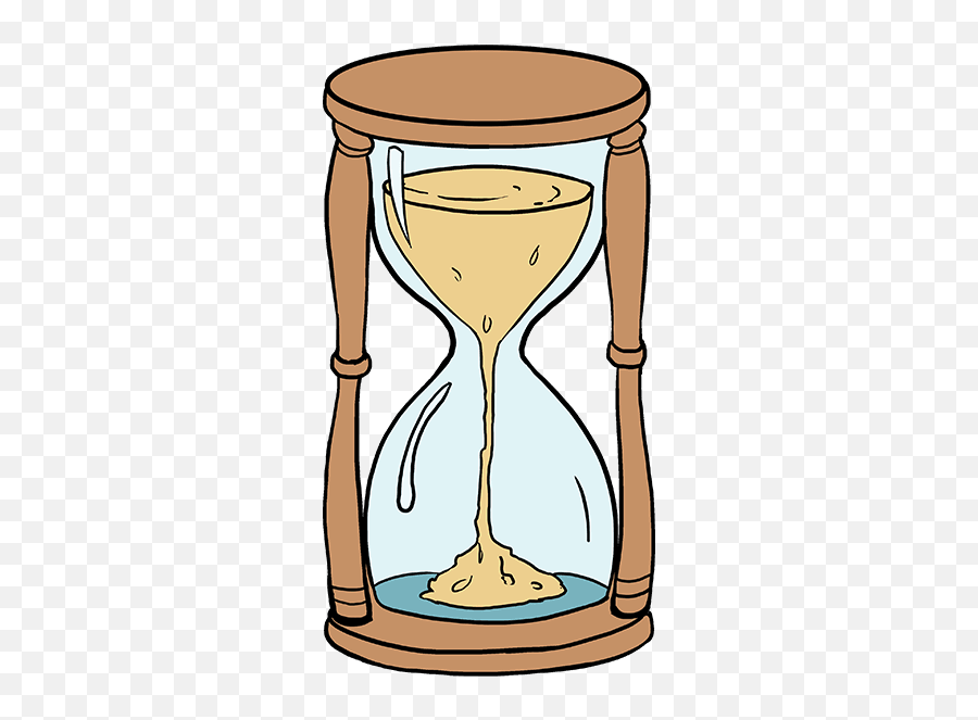 Timer Drawing Hourglass - Cartoon Hourglass Png Cartoon Hour Glass Png Emoji,Hourglass Clipart