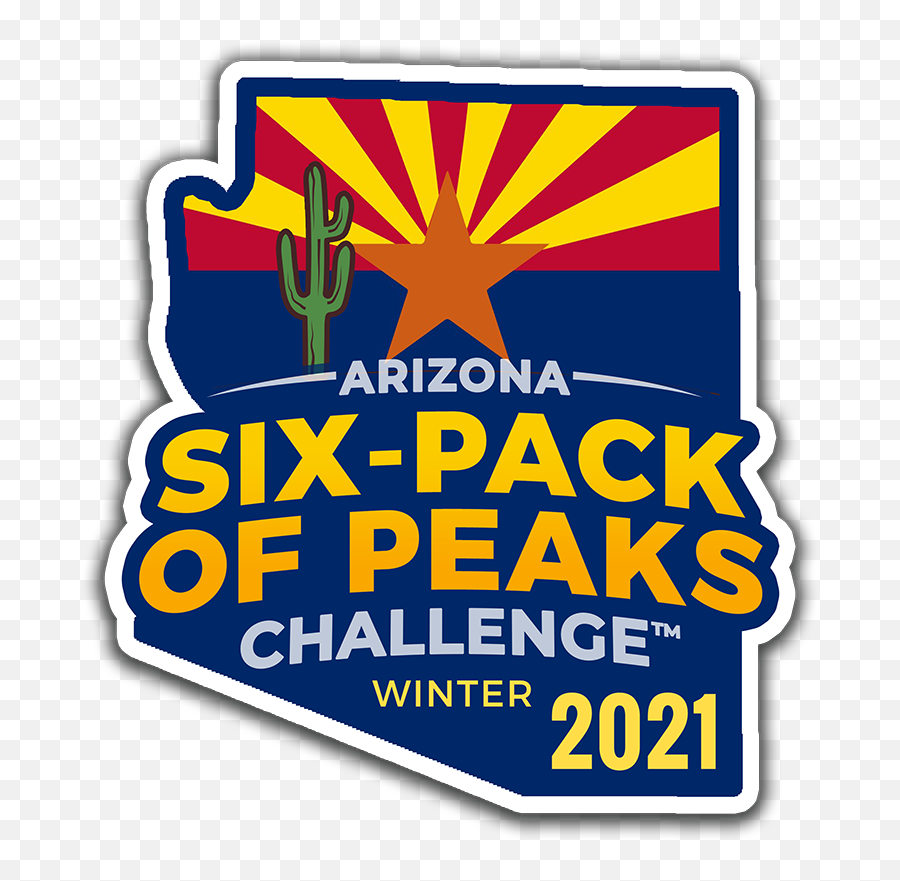 2021 Az Winter Logo Drop Shadow - Sixpack Of Peaks Challenge Language Emoji,Shadow Logo