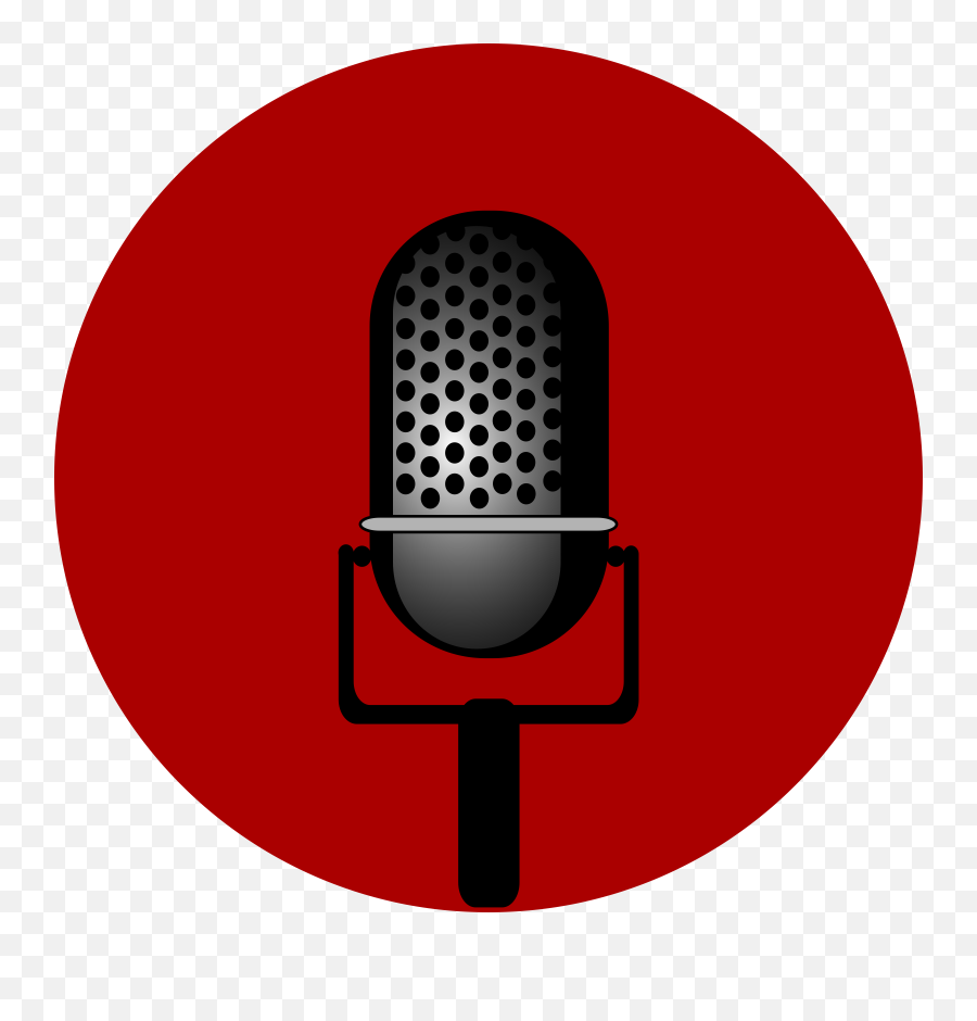 Logo Microphone Clipart - Vector Radio Mic Png Emoji,Microphone Clipart