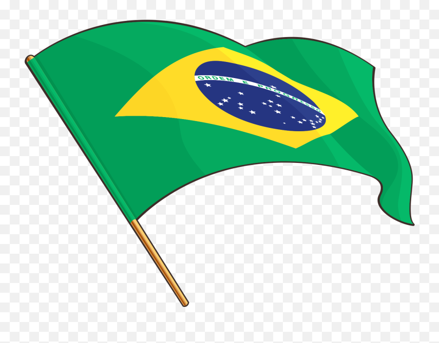 1378 X 1015 4 0 - Brazil Flag Drawing Clipart Full Size Bandeira Do Brasil Desenho Png Emoji,Brazil Flag Png