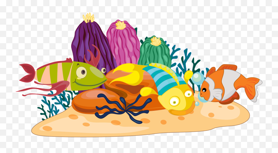 Coral Reefs Clipart Png Transparent Png - Coral Reef Image Clipart Emoji,Coral Clipart