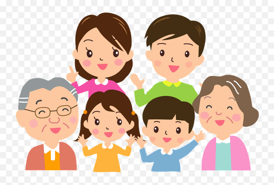 Three Generation Family Clipart - Family Clipart Emoji,Family Clipart