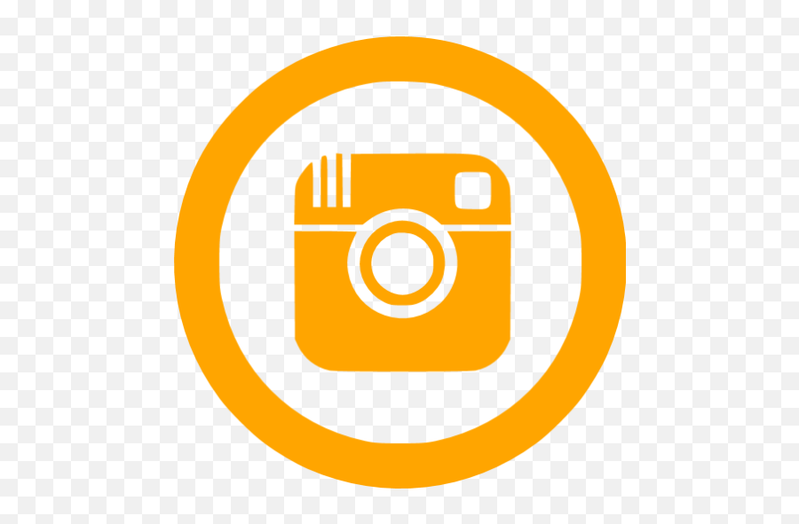 Orange Instagram 5 Icon - Free Orange Social Icons Transparent Instagram Icon Orange Emoji,Instagram Png Transparent