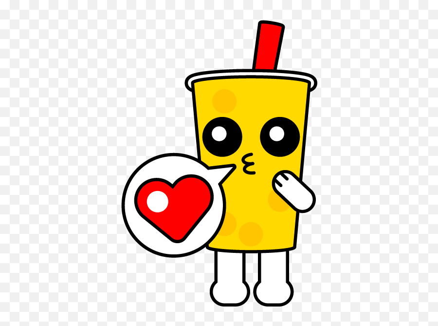 Kissing Boba Bob Clipart - Happy Emoji,Boba Clipart