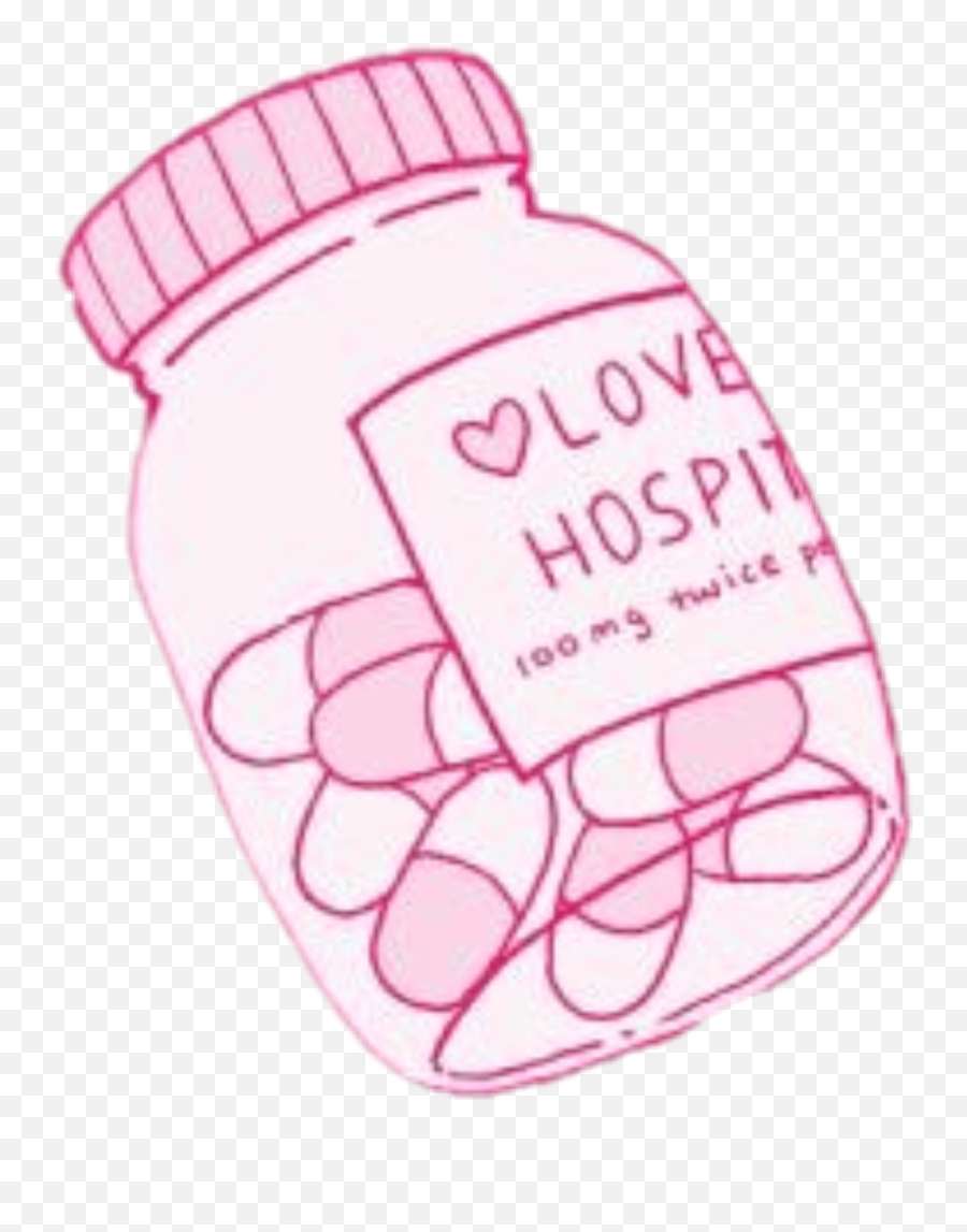 Aesthetic Pill Bottle Drawing - Aesthetic Pills Drawing Emoji,Pill Bottle Clipart