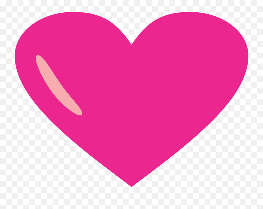 Pink Heart Png - Heart Valentine Clip Art Emoji,Pink Heart Transparent Background