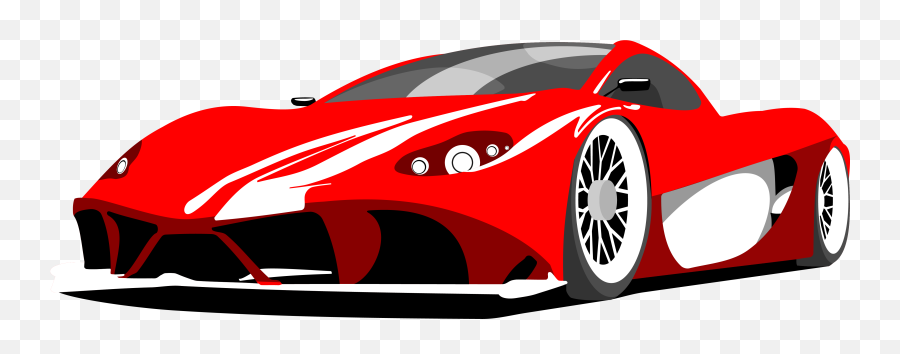 Download Hd Drawn Ferrari Sports Car - Ferrari Transparent Ferrari Race Car Cartoon Emoji,Sports Car Png