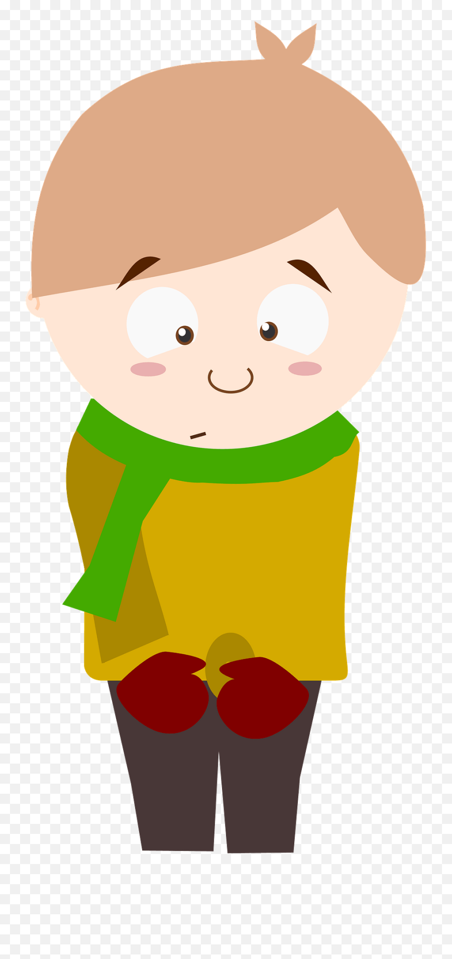 Shy Kid Clipart - Boy Shy Person Clipart Emoji,Kid Clipart
