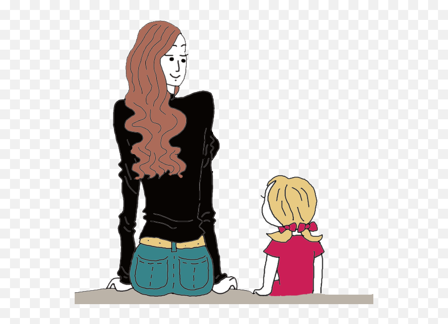 Babysitter Meaning Clipart - Girly Emoji,Babysitter Clipart