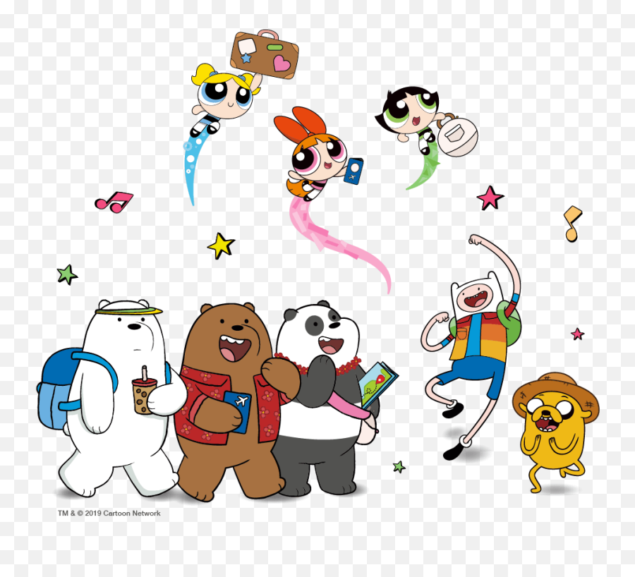 U2027 - We Bare Bears And Powerpuff Girls Emoji,Old Cartoon Network Logo