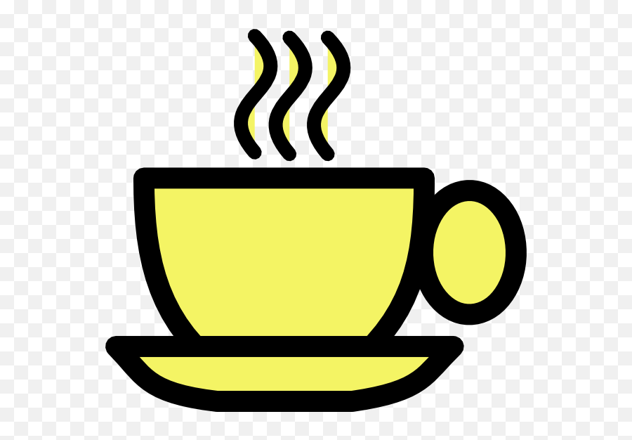 Tea Set Clipart Animated - Yellow Coffee Cup Clip Art Full Emoji,Set Clipart