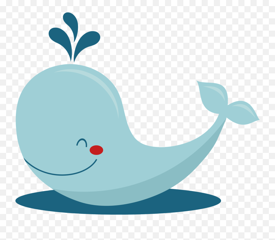 Clipart Of Marine Whale And Kate - Png Download Full Size Emoji,Ocean Animal Clipart