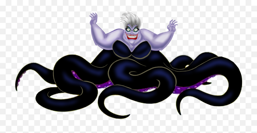 Ursula Clipart - Ursula Little Mermaid Png Transparent Emoji,Maleficent Clipart